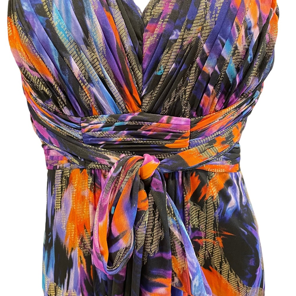 Oleg Cassini Halter Neck Maxi Dress - Picture 3 of 12